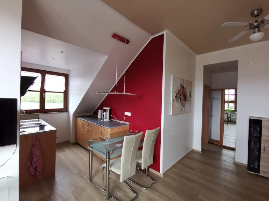 Studio Und Apartment Auf Dem Pferdehof Burgpreppach Buitenkant foto